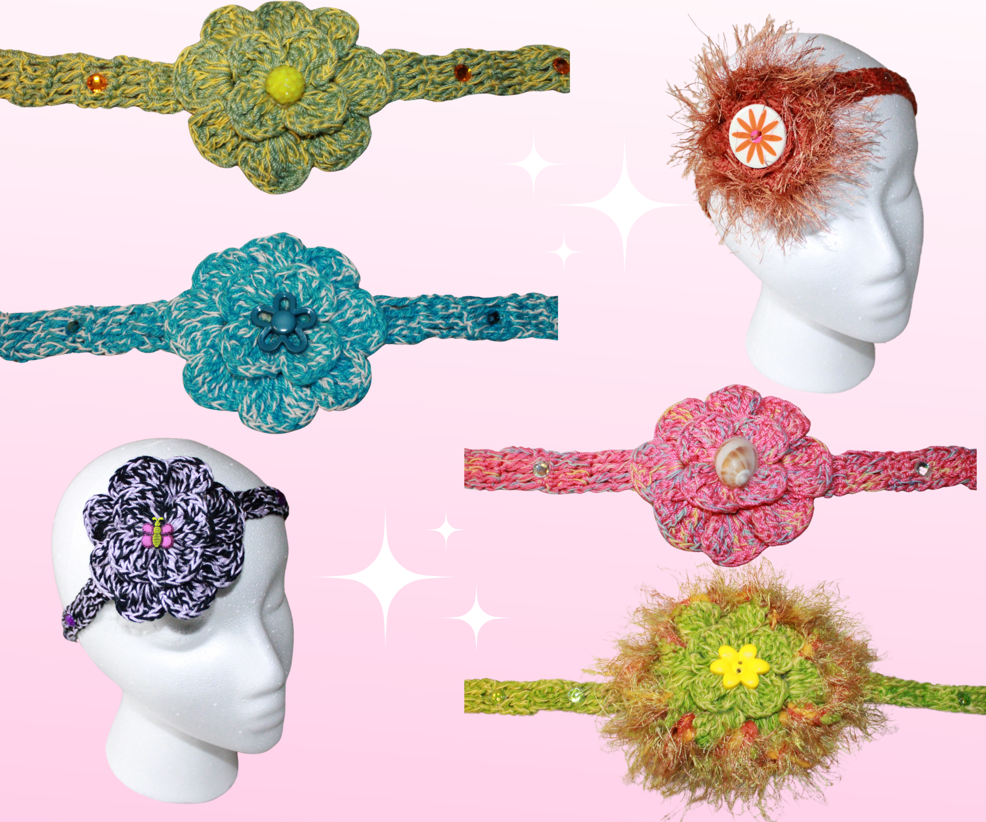 HEADBANDS (ONE FLOWER) FASHION COLLECTION