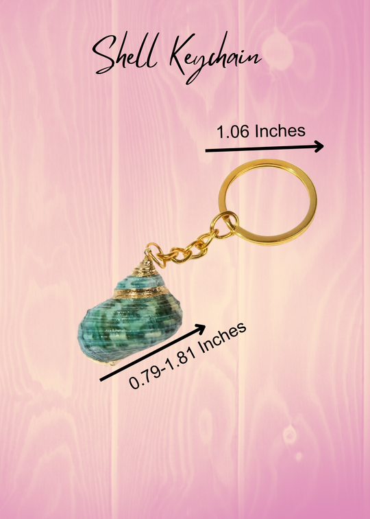 Caribbean Shell Keychain