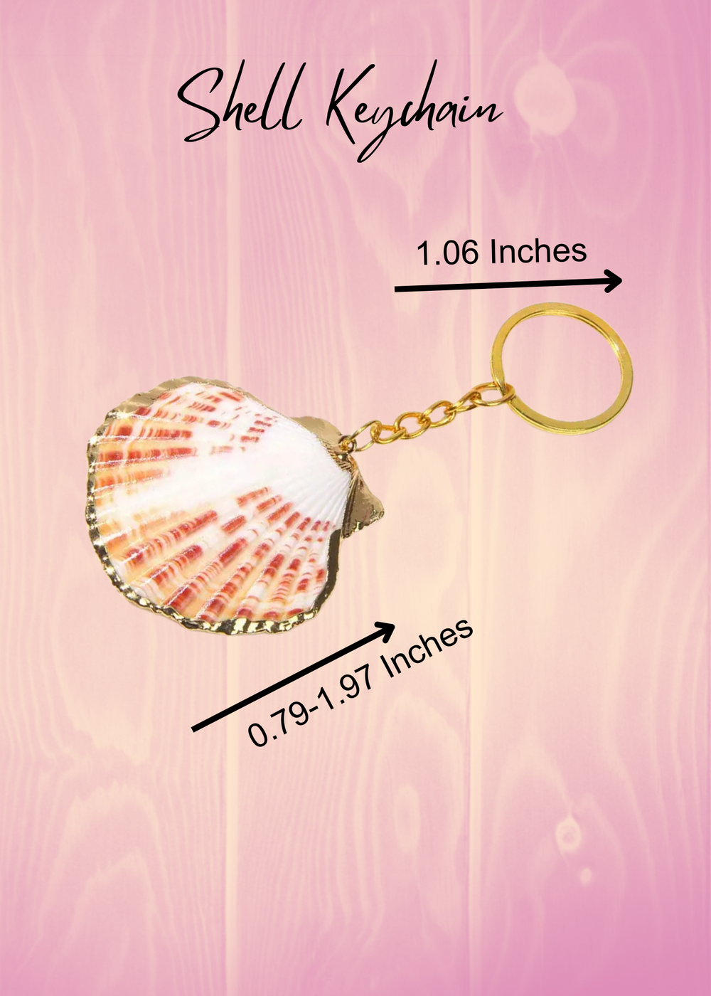 Caribbean Shell Keychain