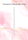 Transparent Straw Glass Curve And Straight With Cleaner Brush perfect for your preferred drink. Drink with style on any occasion.