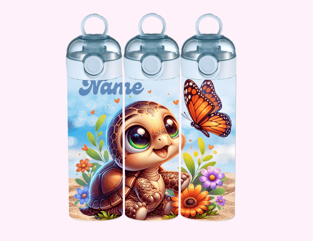 Cute Turtle - Kids Tumbler featuring unique artwork, perfect for personal style and expression.