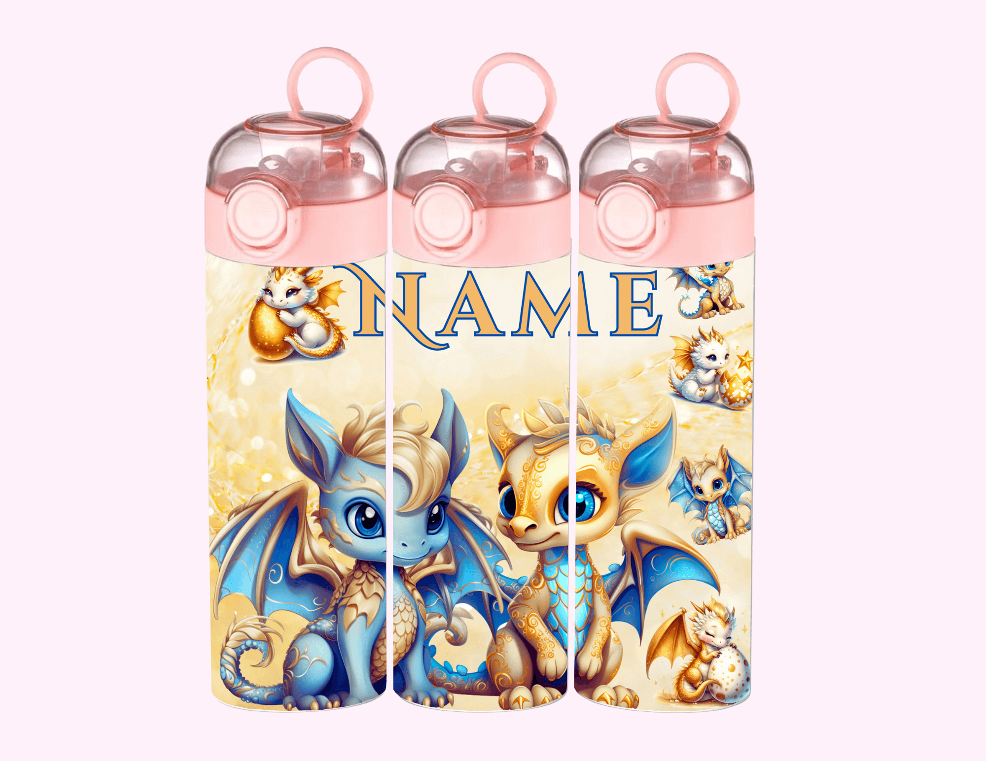 Gold Dragon - Kids Tumbler featuring unique artwork, perfect for personal style and expression.