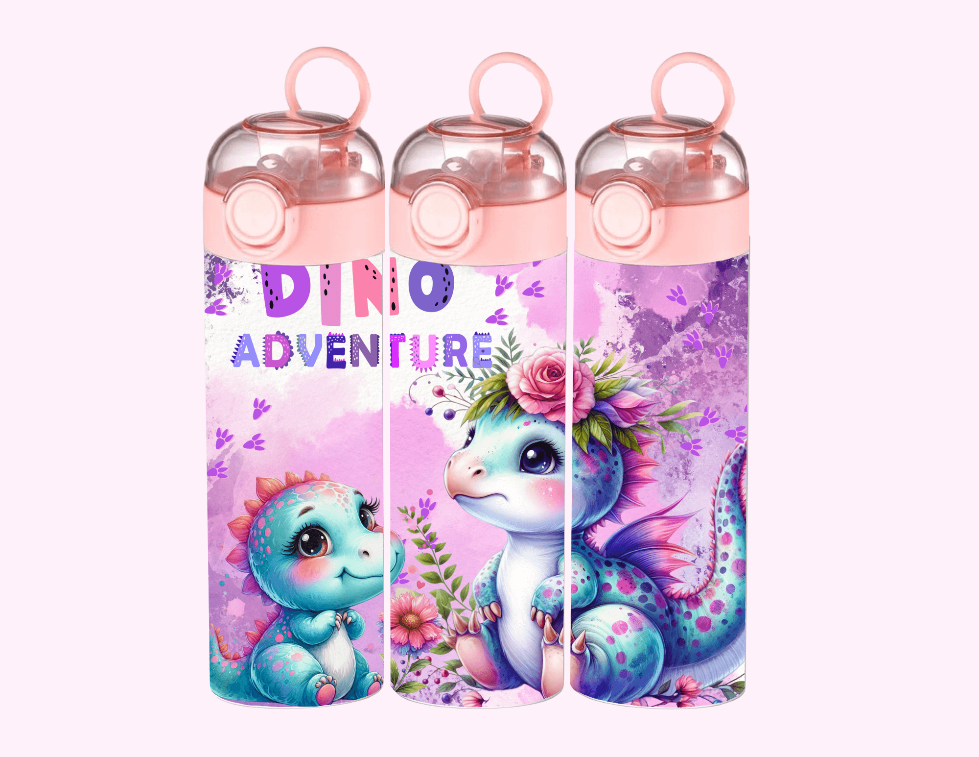 Dino Adventure - Kids Tumbler featuring unique artwork, perfect for personal style and expression.