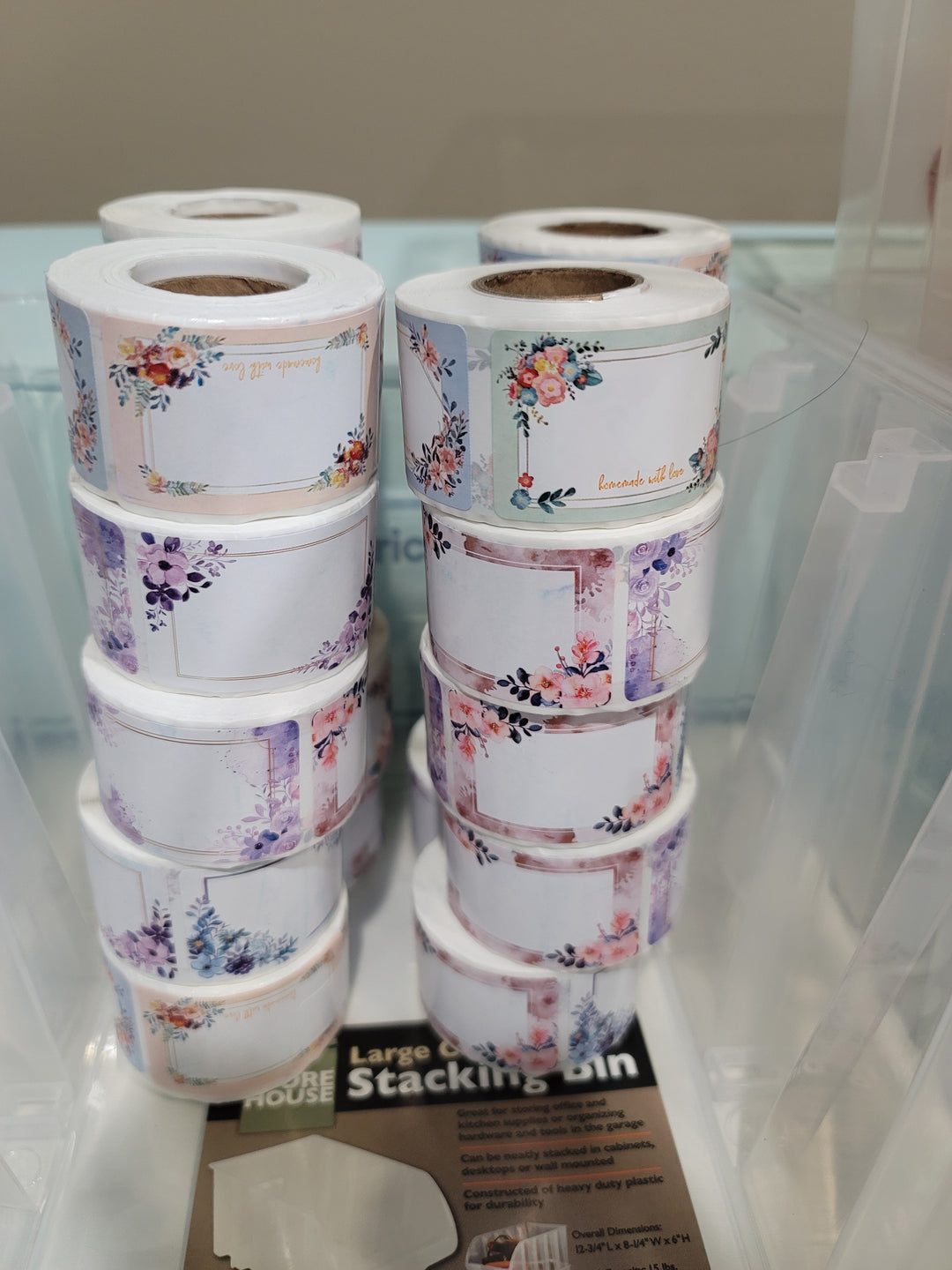 Sticky Labels Flower Stickers Self Adhesive