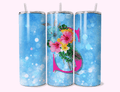 Tropical S - 20oz Tumbler Double-walled stainless steel, designed for insulation to keep drinks hot or cold for longer periods.