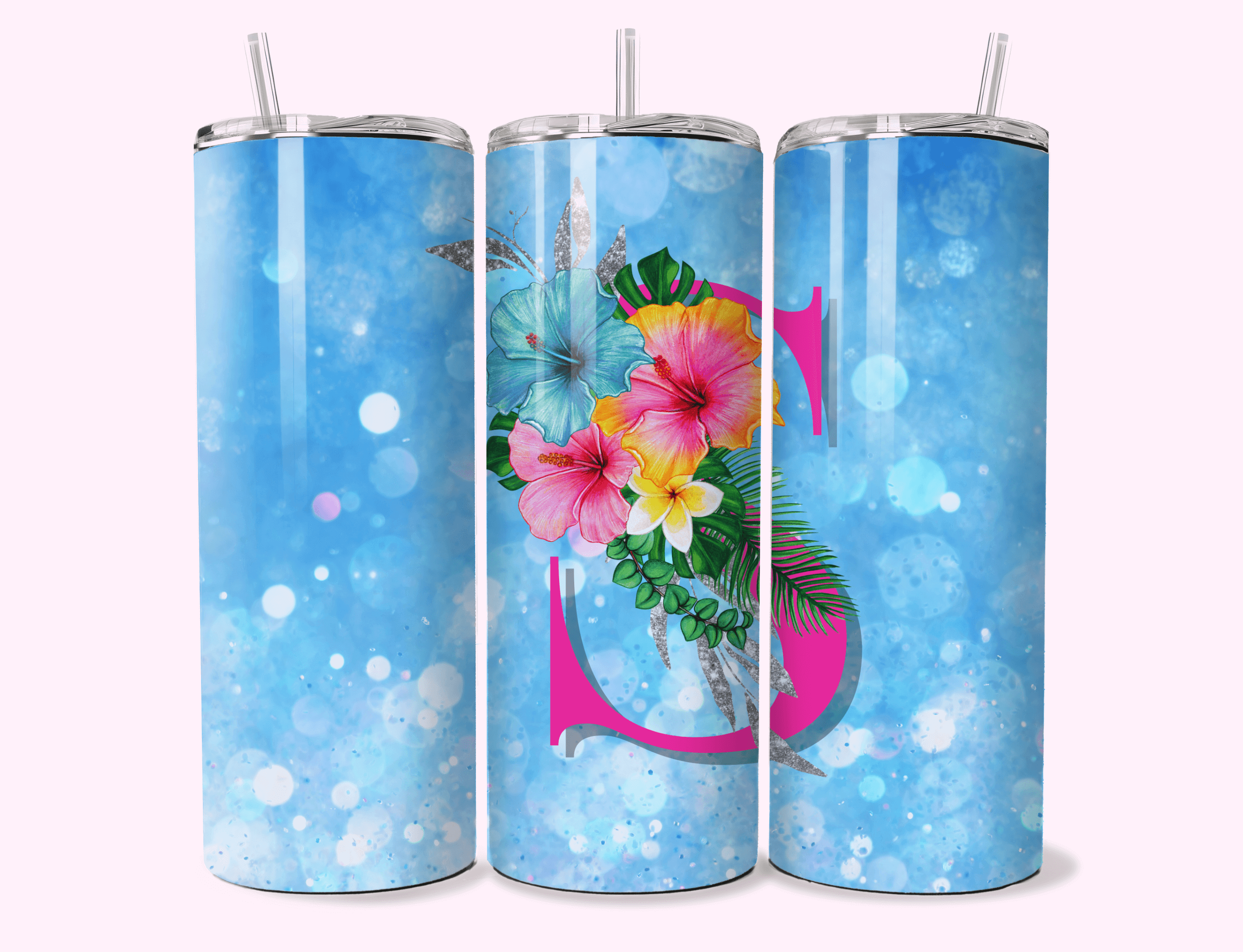Tropical S - 20oz Tumbler Double-walled stainless steel, designed for insulation to keep drinks hot or cold for longer periods.