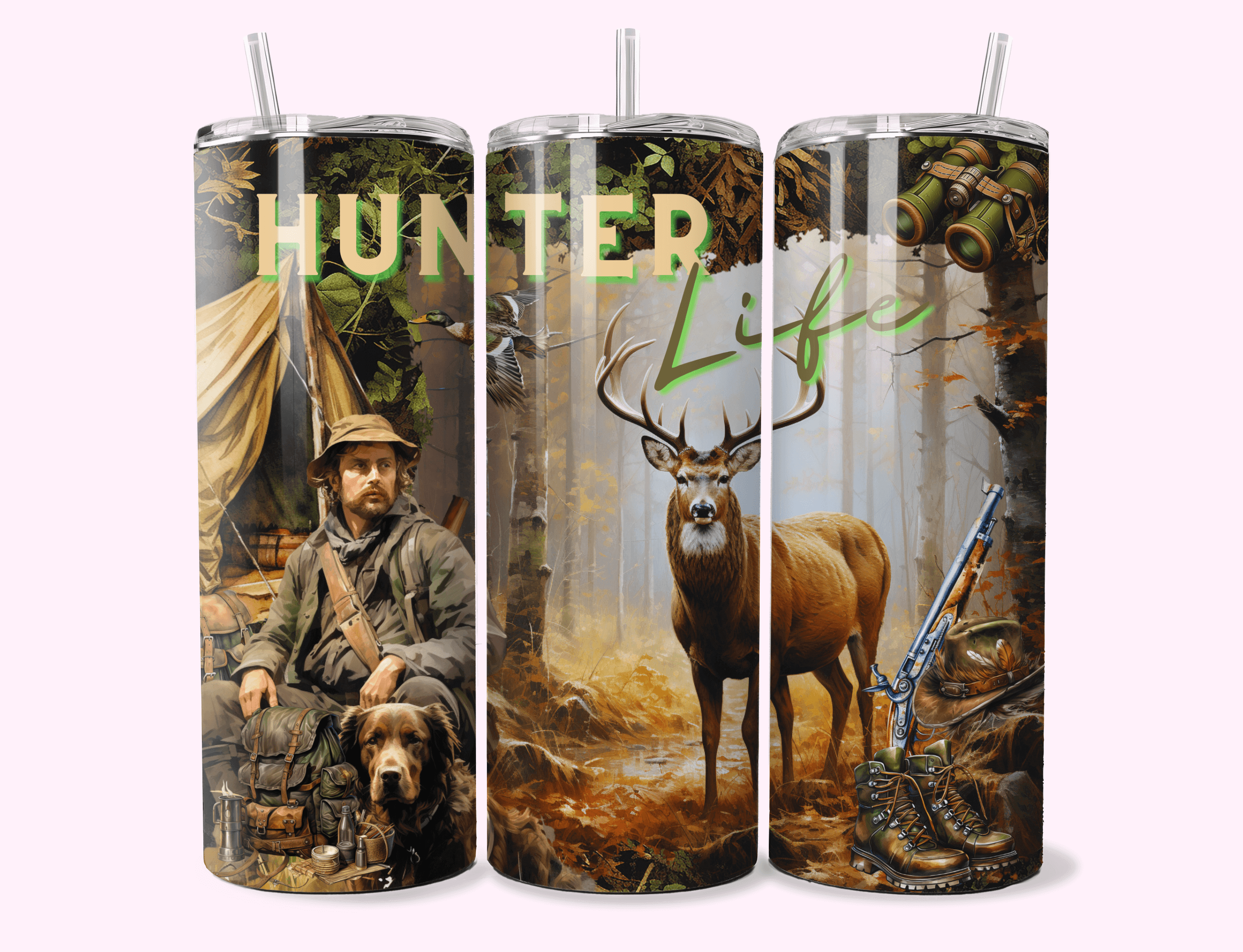 Double-walled stainless steel, designed for insulation to keep drinks hot or cold for longer periods.