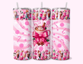 Girly Hot Coco - 20oz Tumbler featuring unique artwork, perfect for personal style and expression.