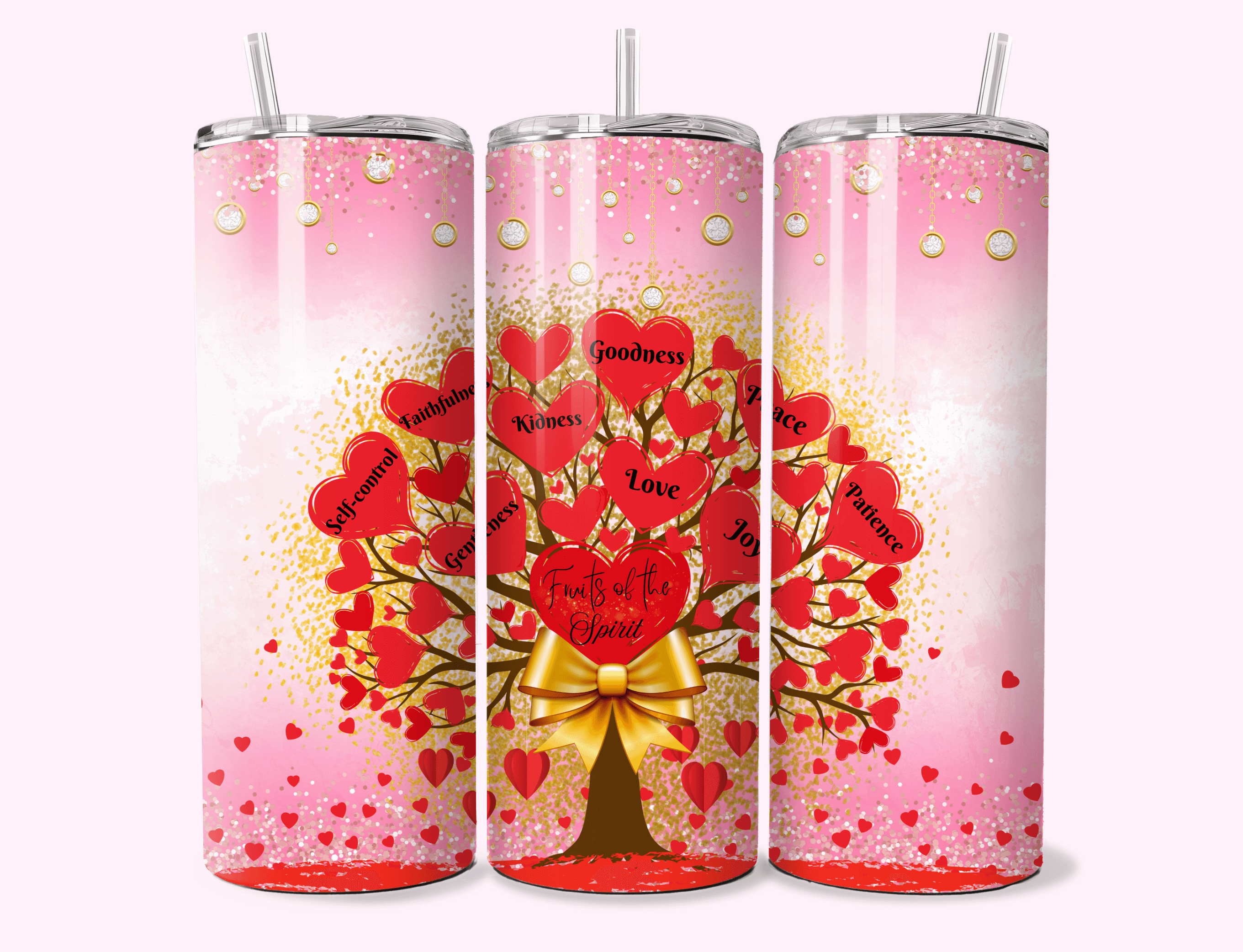 Fruits Of The Spirit- 20oz Tumbler featuring unique artwork, perfect for personal style and expression.