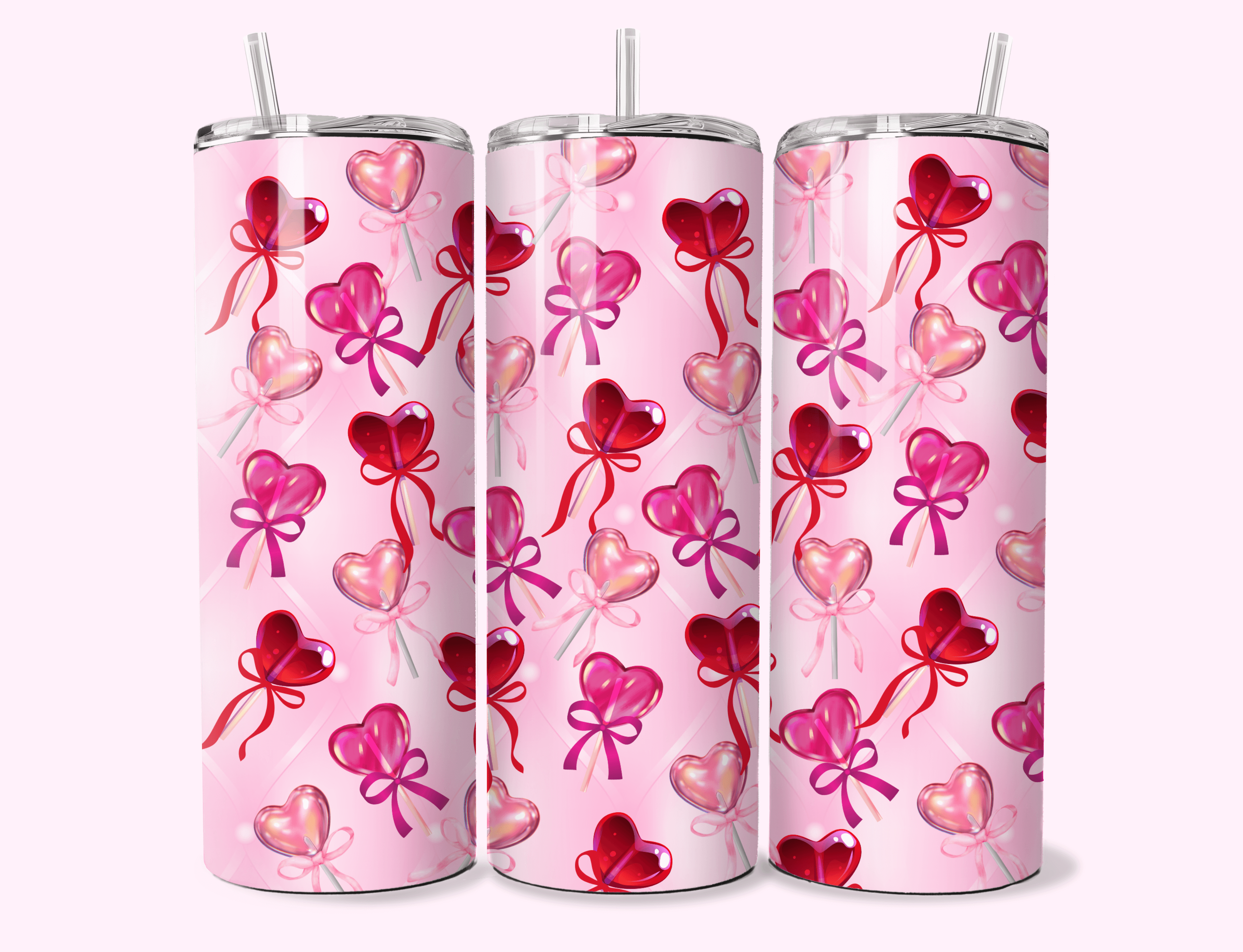 Lollypop Hearts - 20oz Tumbler featuring unique artwork, perfect for personal style and expression.
