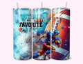 Double-walled stainless steel, designed for insulation to keep drinks hot or cold for longer periods.