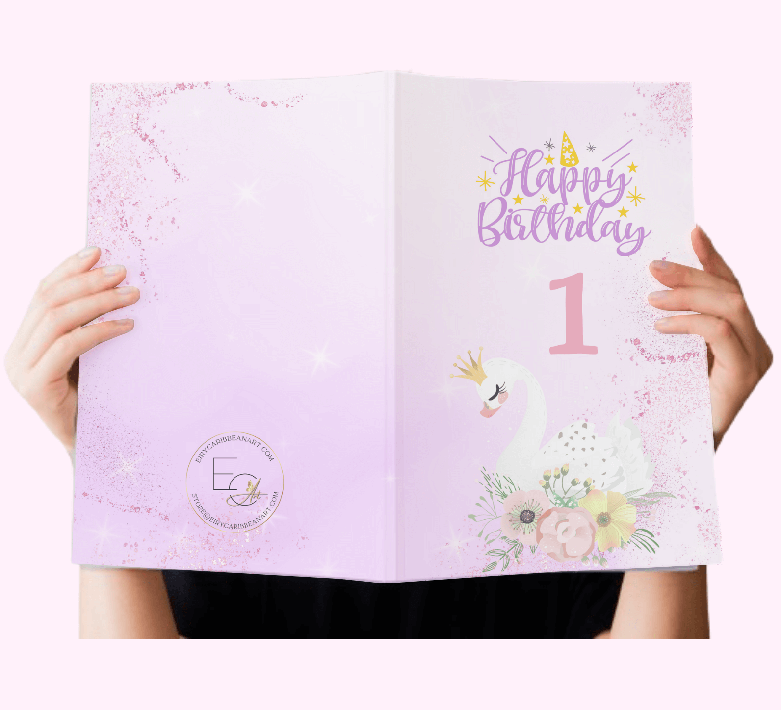 1St Birthday Baby Girl Greeting Cards #11 designed for various occasions, featuring unique artwork and messages.