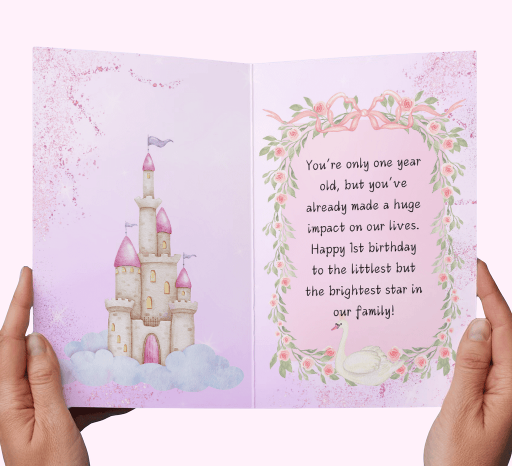 1St Birthday Baby Girl Greeting Cards #11 designed for various occasions, featuring unique artwork and messages.