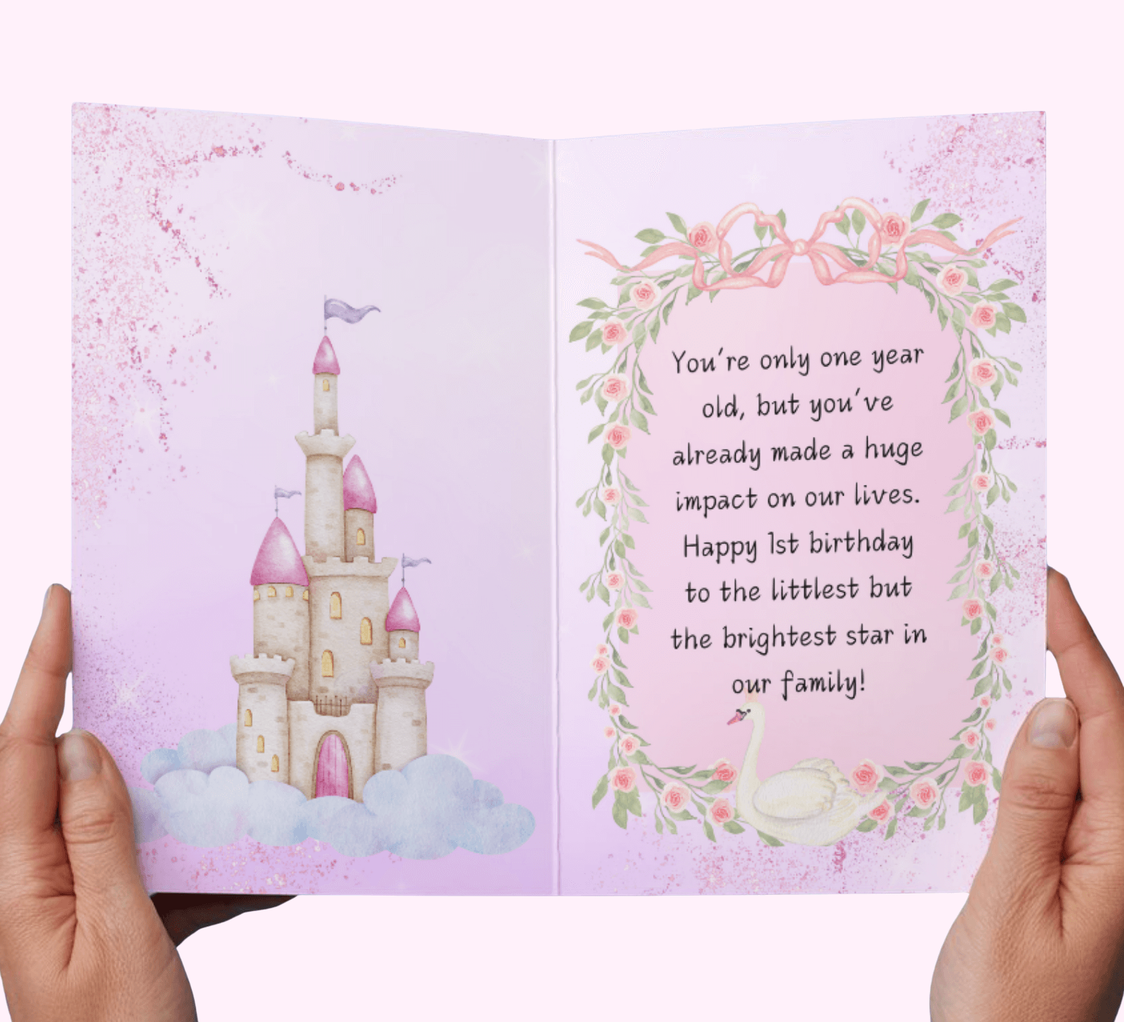 1St Birthday Baby Girl Greeting Cards #11 designed for various occasions, featuring unique artwork and messages.