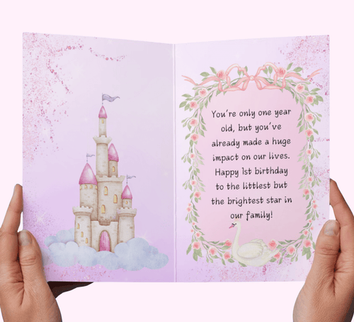 1St Birthday Baby Girl Greeting Cards #11 designed for various occasions, featuring unique artwork and messages.