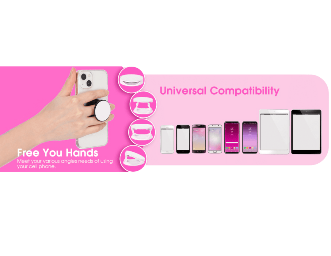 Custom - Phone Grip Holder featuring your unique artwork, perfect for personal style and expression.