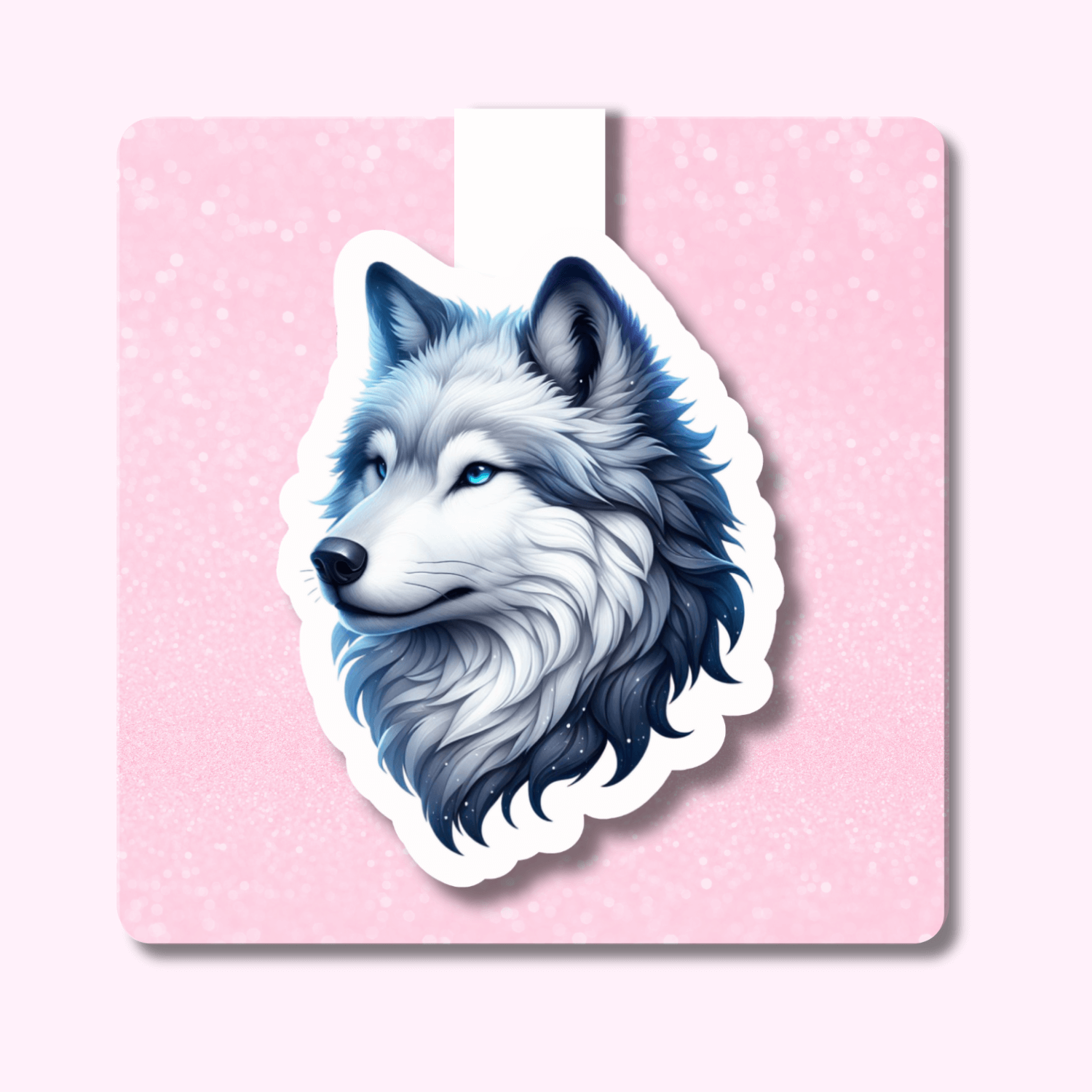 Wolf - Magnetic Bookmark featuring unique artwork, perfect for personal style and expression.