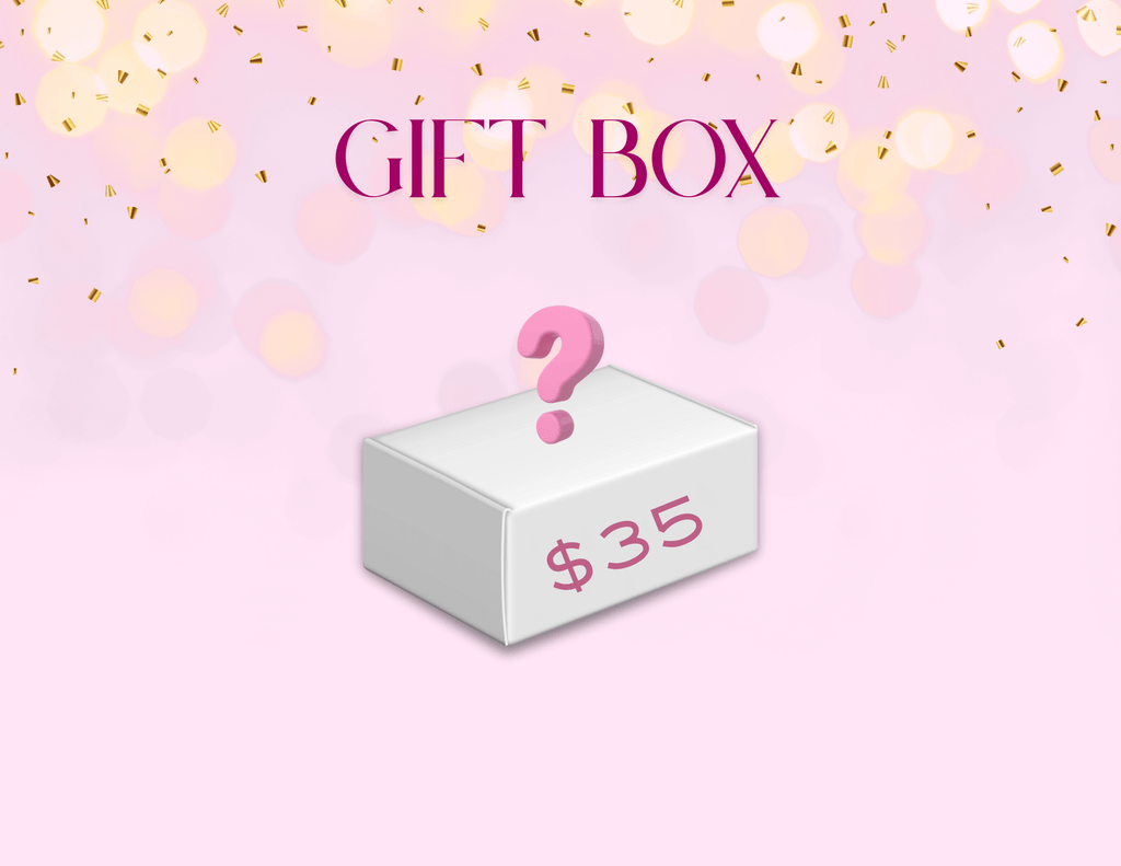 Mystery gift box with a surprise selection of items, perfect for gifting or treating yourself.