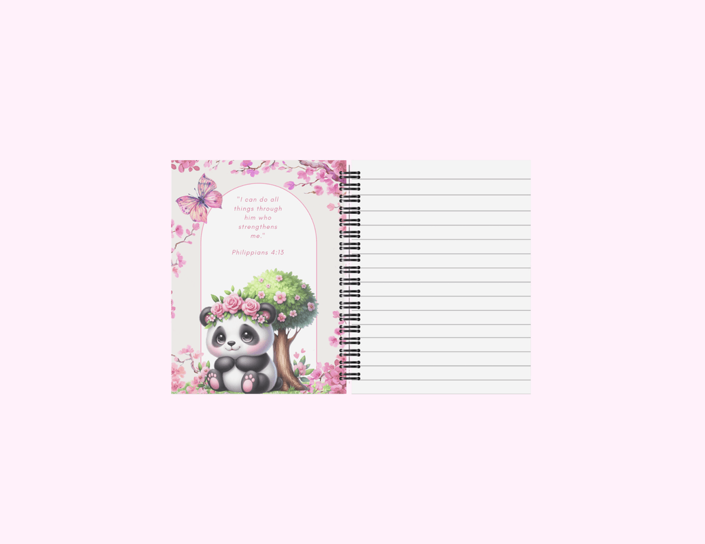 Pink Koala - Small Notebook With Bible Text (3"x 4") featuring unique artwork, perfect for personal style and expression.