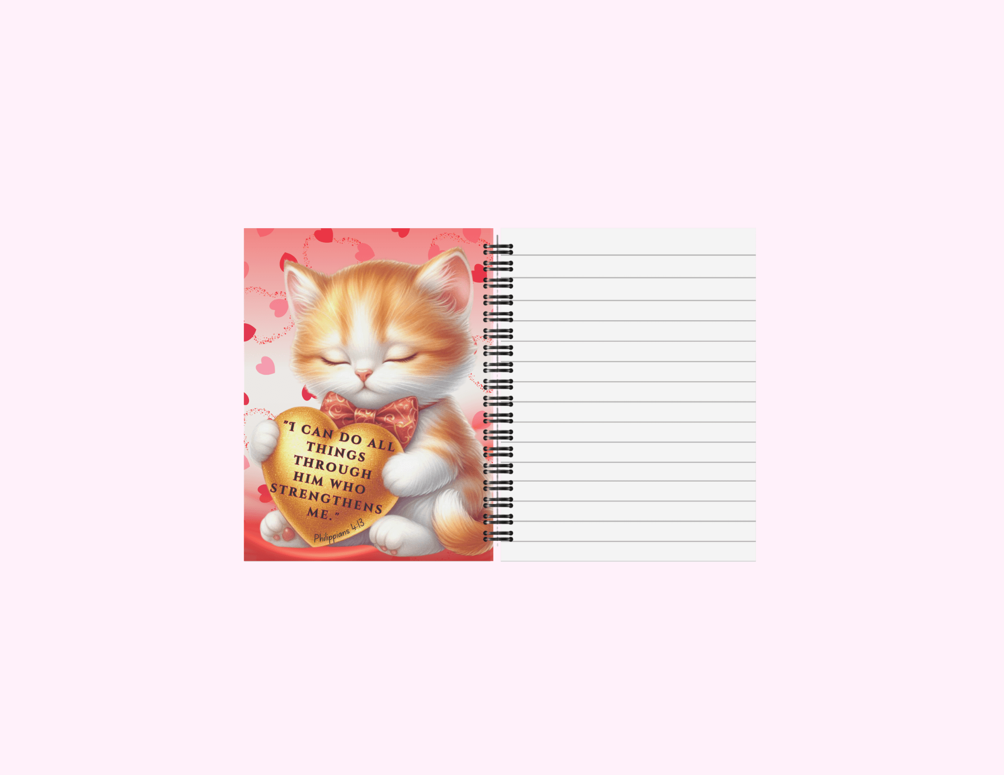 You Are Loved - Small Notebook With Bible Text (3"x 4") featuring unique artwork, perfect for personal style and expression.