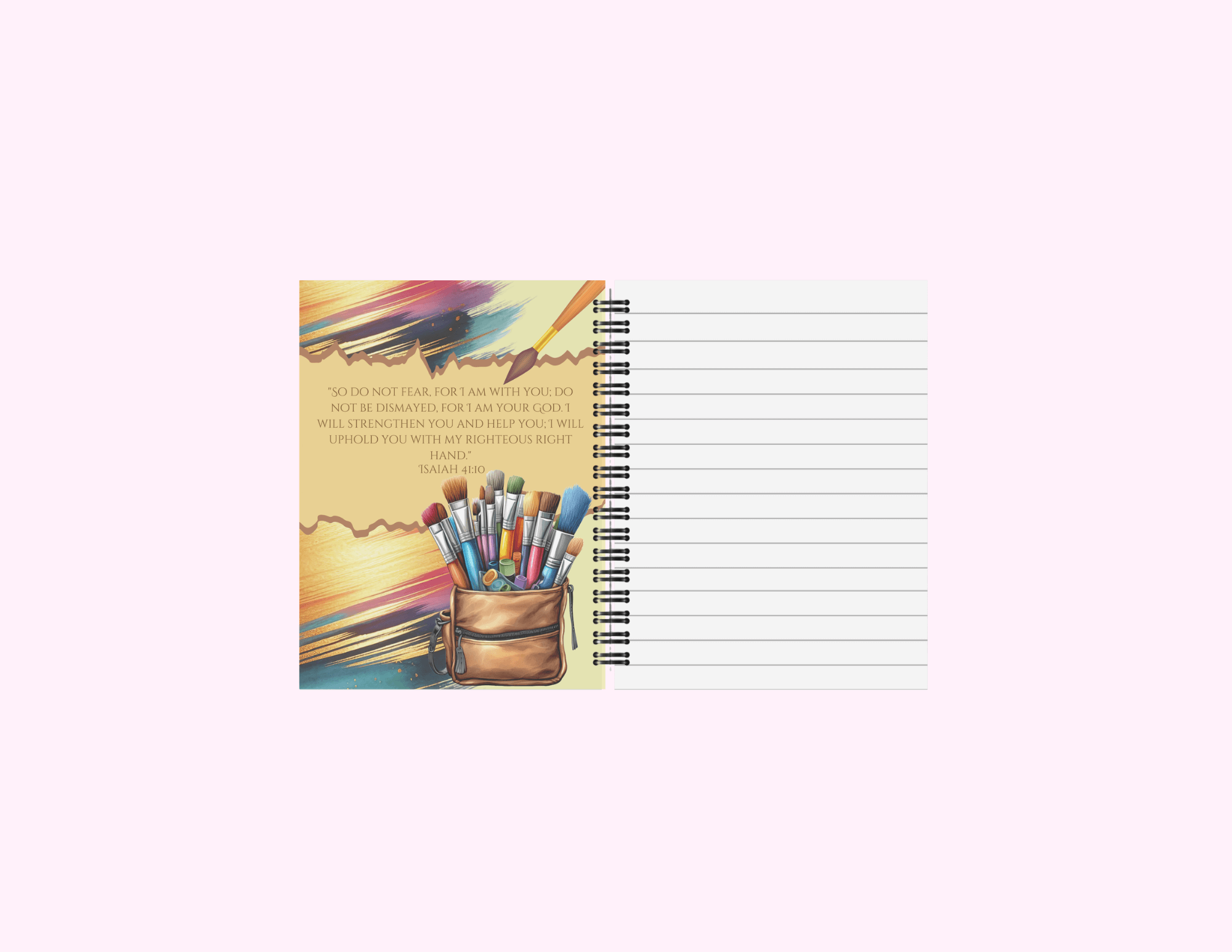 Greatest Painter - Small Notebook With Bible Text (3"x 4") featuring unique artwork, perfect for personal style and expression.