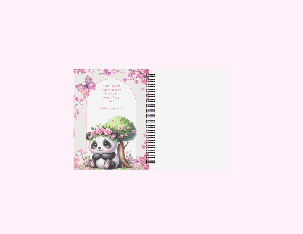 Pink Koala - Small Sketchbook With Bible Text (3"x 4") featuring unique artwork, perfect for personal style and expression.