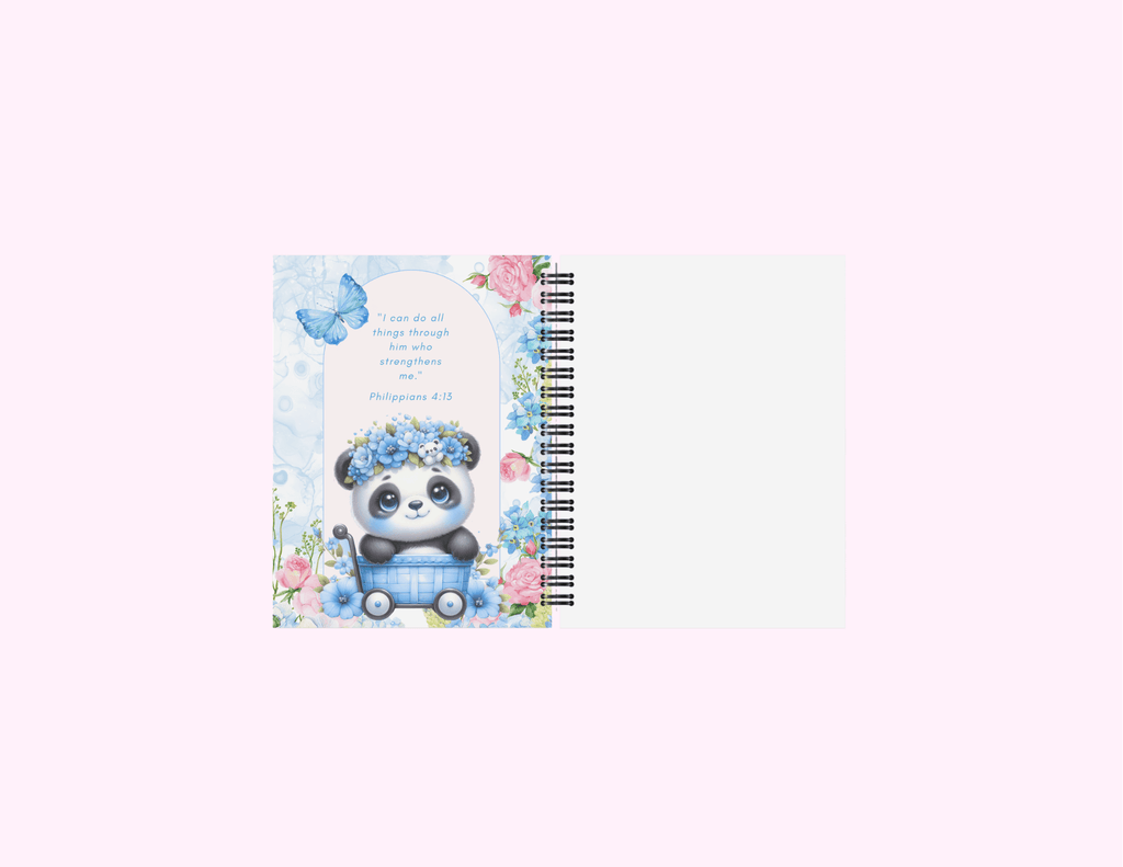 Blue Koala - Small Sketchbook With Bible Text (3"x 4") featuring unique artwork, perfect for personal style and expression.