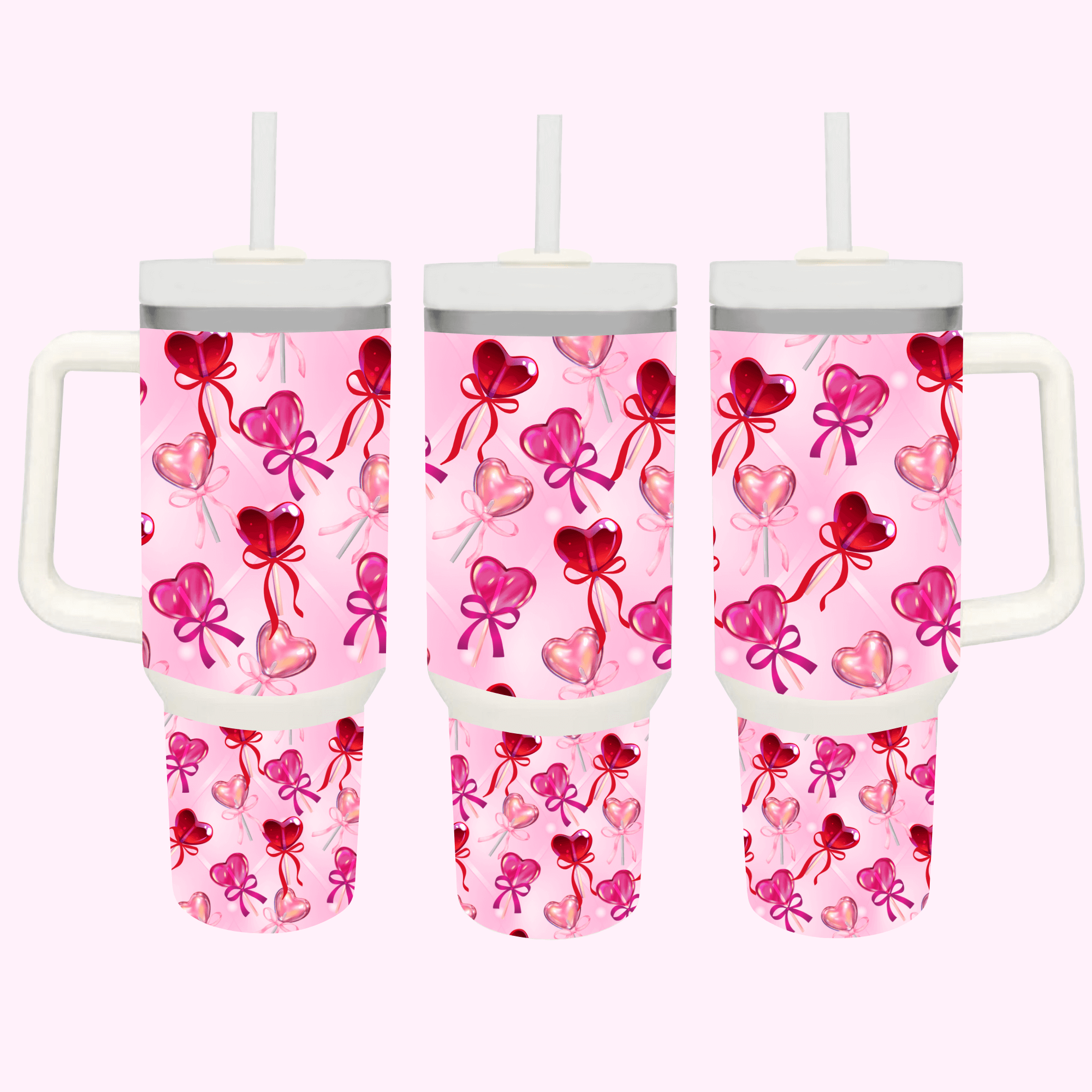 Love and Friendship Collection 40oz Tumbler featuring unique artwork, perfect for personal style and expression.