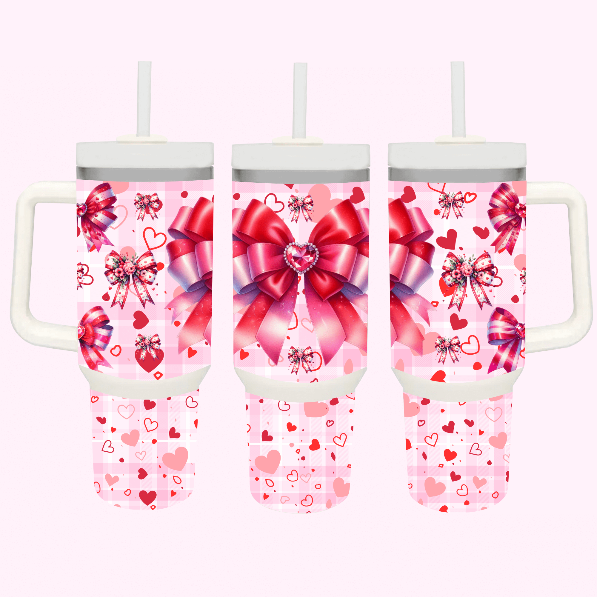 Love and Friendship Collection 40oz Tumbler featuring unique artwork, perfect for personal style and expression.