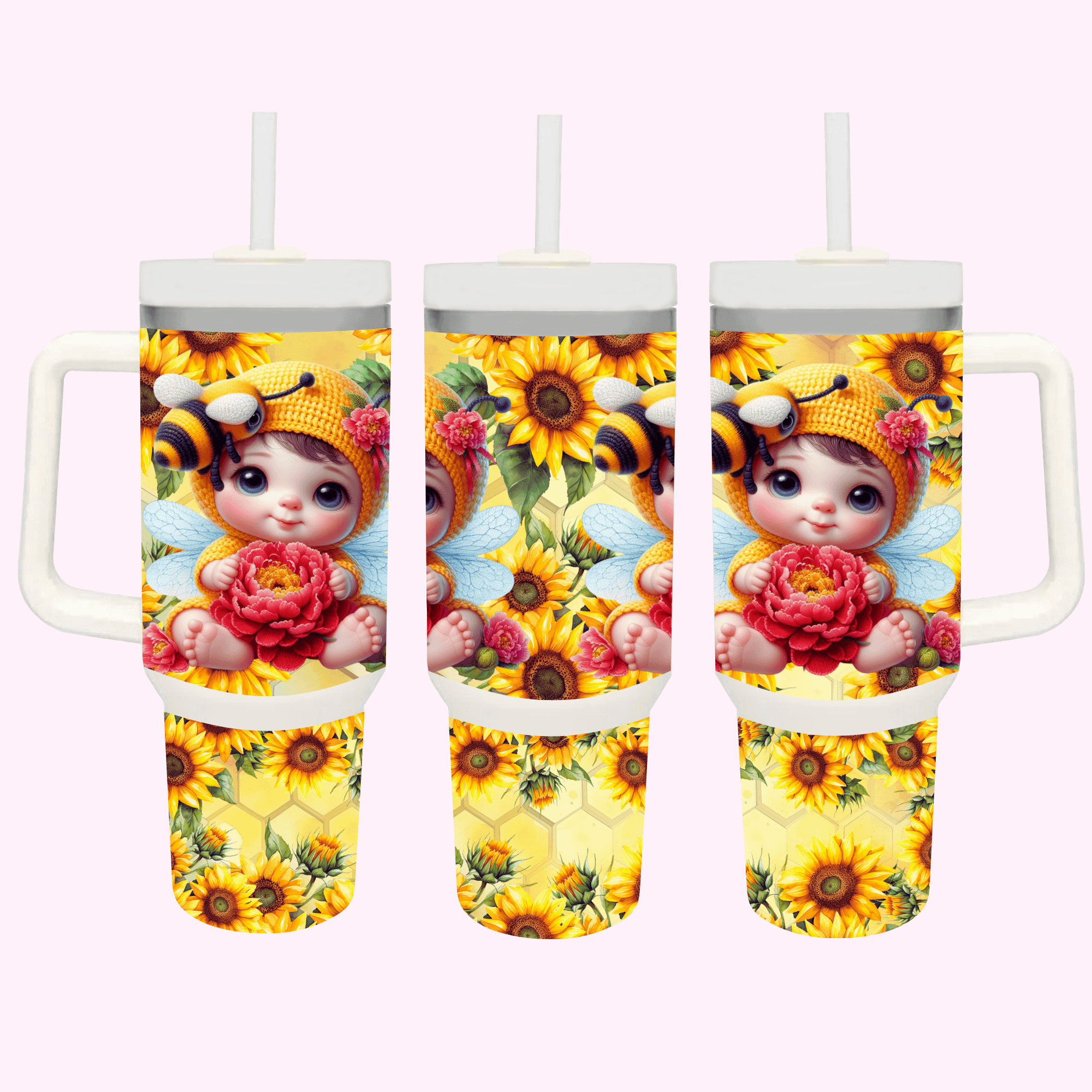 Love and Friendship Collection 40oz Tumbler featuring unique artwork, perfect for personal style and expression.