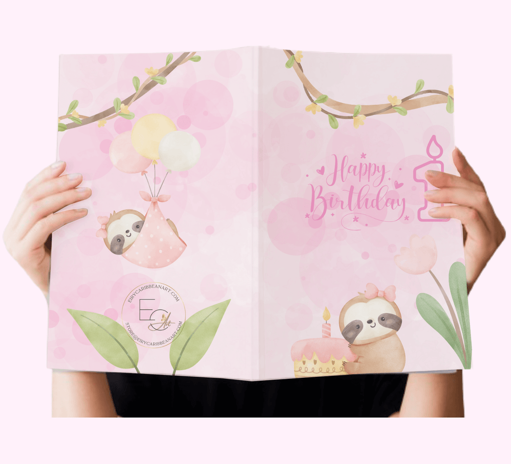 1St Birthday Baby Girl Greeting Cards #19 designed for various occasions, featuring unique artwork and messages.