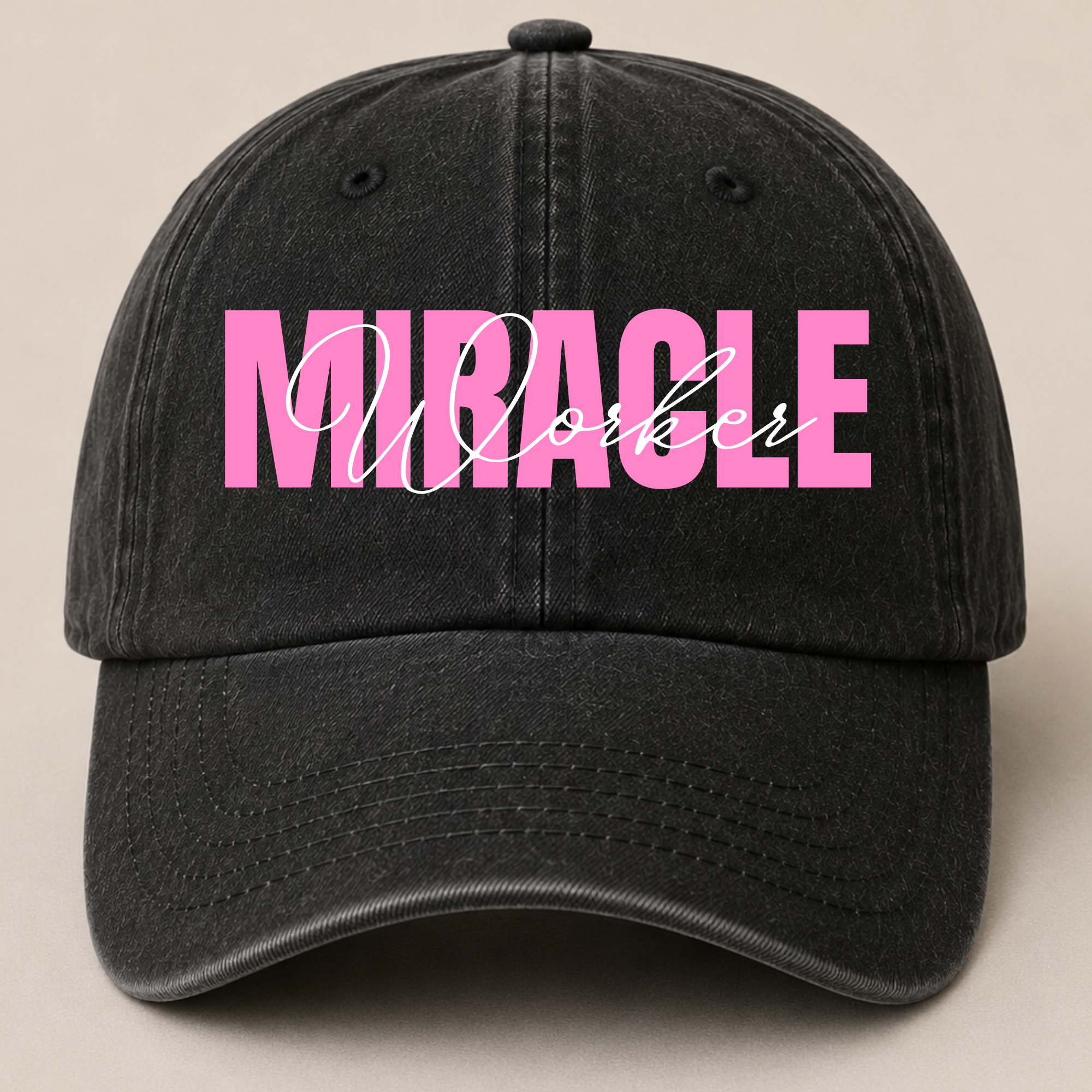 Retro Washed Neutral Cap - Women