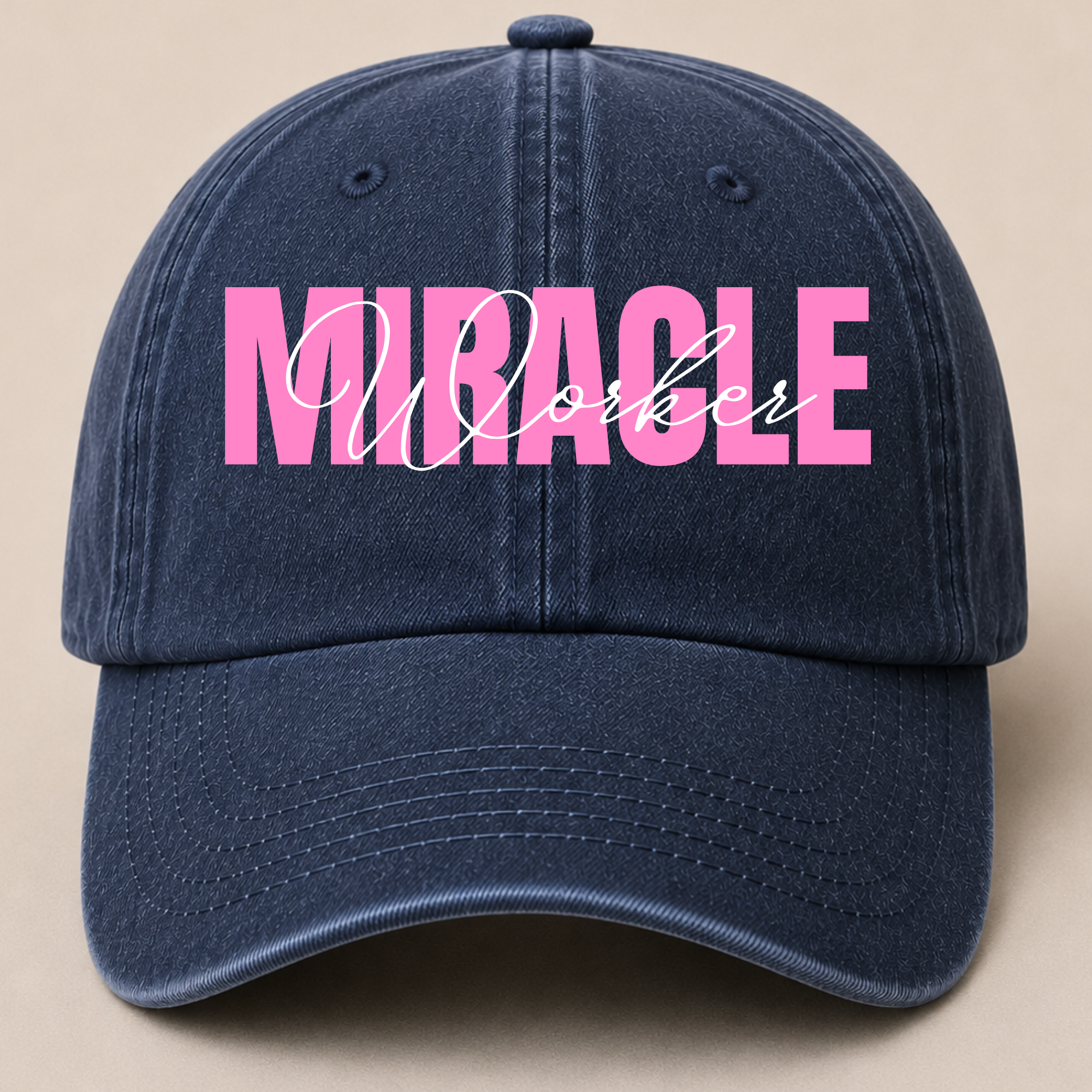 Retro Washed Neutral Cap - Women
