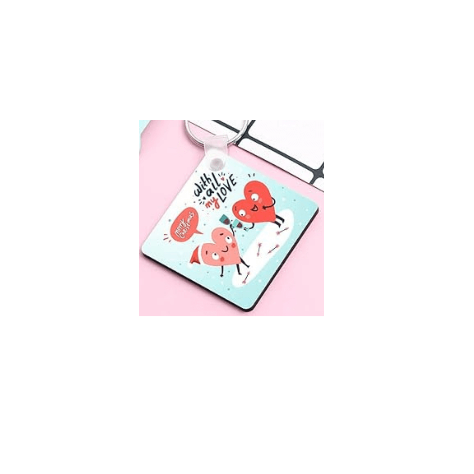 Custom Keychain featuring unique artwork, perfect for personal style and expression.