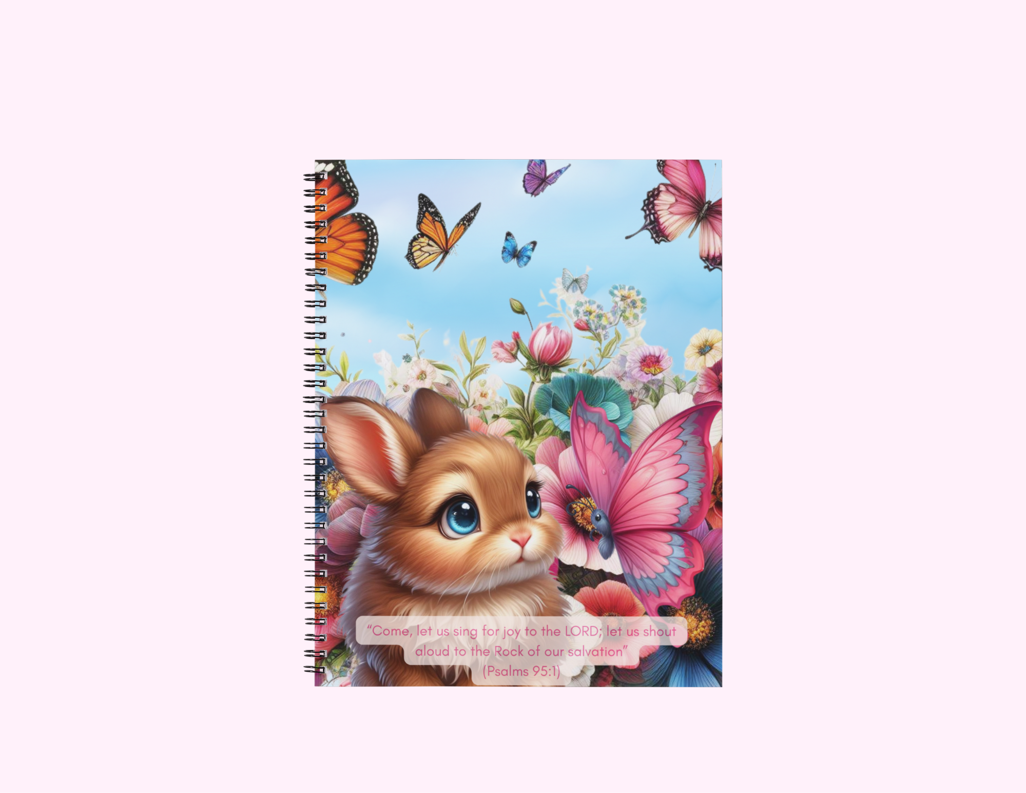 Cuaderno (Diario) con texto bíblico