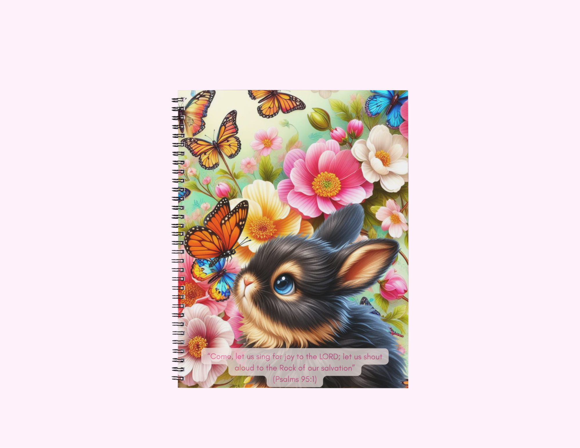 Cuaderno (Diario) con texto bíblico