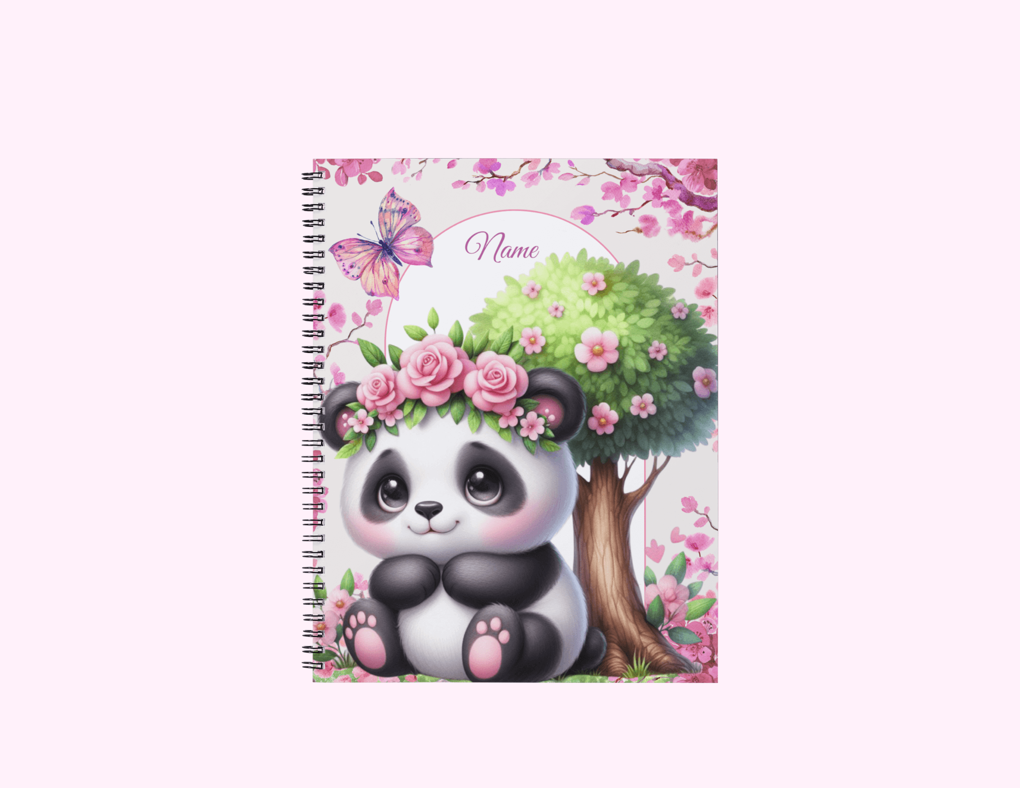 Pink Koala - Medium Sketchbook With Bible Text (5"x 7") featuring unique artwork, perfect for personal style and expression.
