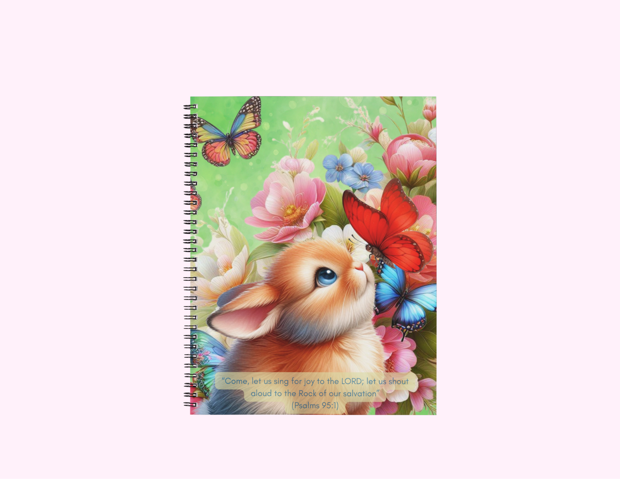 Cuaderno (Diario) con texto bíblico