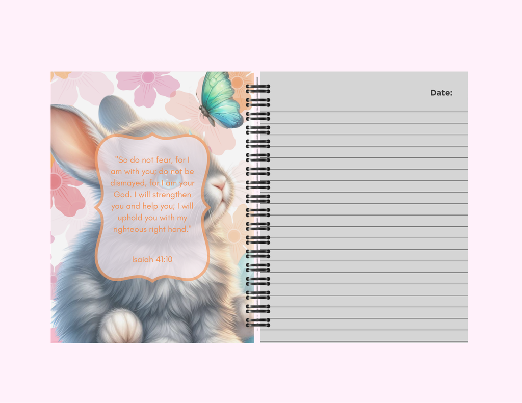 Cuaderno (Diario) con texto bíblico