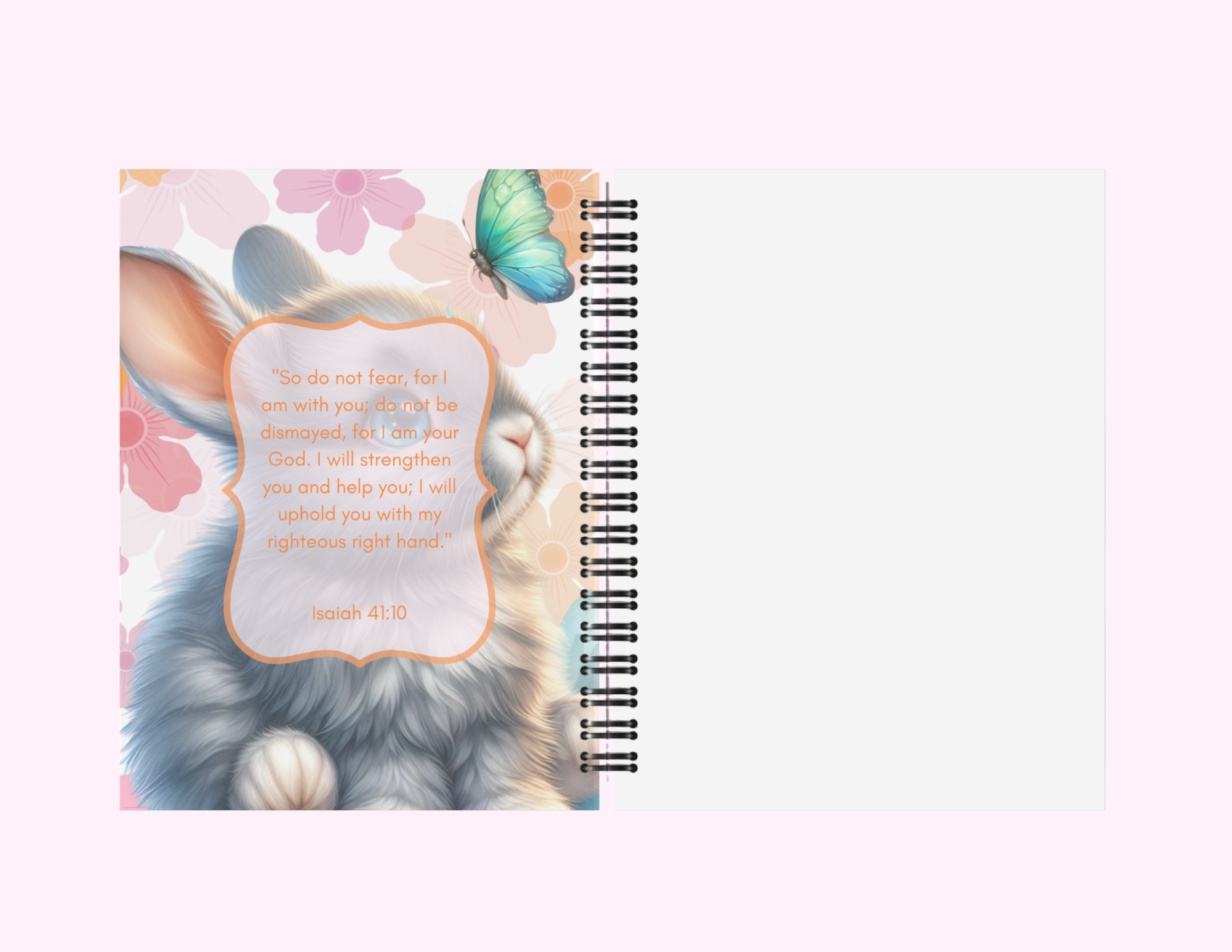 Cuaderno (Diario) con texto bíblico