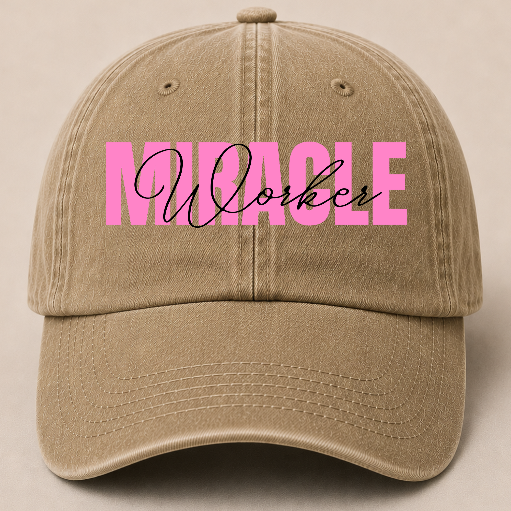 Retro Washed Neutral Cap - Women