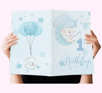 1St Birthday Baby Boy Greeting Cards #4