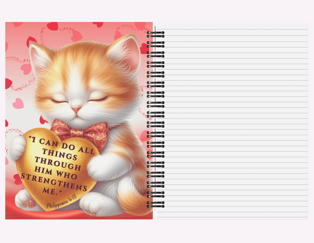 You Are Loved - Large Notebook With Bible Text (8.5"x 11") featuring unique artwork, perfect for personal style and expression.