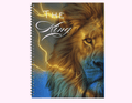 Lion - Large Sketchbook With Bible Text (8.5"x 11") featuring unique artwork, perfect for personal style and expression.
