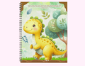 Dino - Large Sketchbook With Bible Text (8.5"x 11") featuring unique artwork, perfect for personal style and expression.
