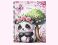 Pink Koala - Large Notebook With Bible Text (8.5"x 11") featuring unique artwork, perfect for personal style and expression.