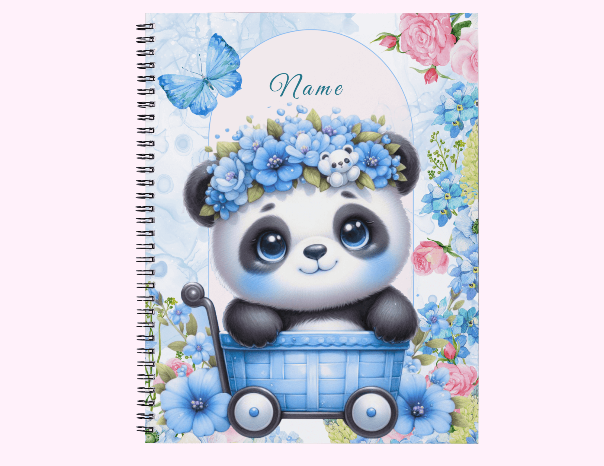 Blue Koala - Large Notebook With Bible Text (8.5"x 11") featuring unique artwork, perfect for personal style and expression.