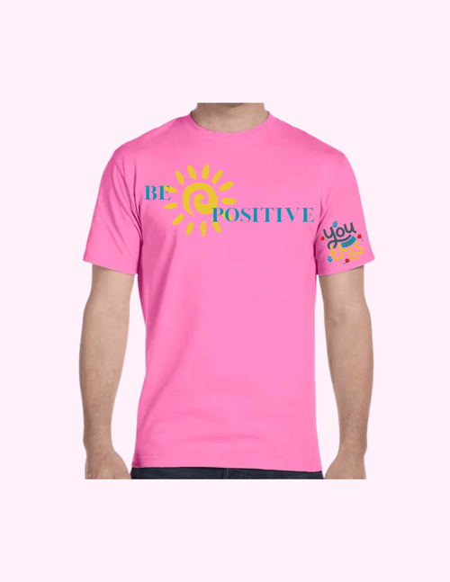 Be Positive - Adult T-Shirt featuring unique artwork, perfect for personal style and expression.