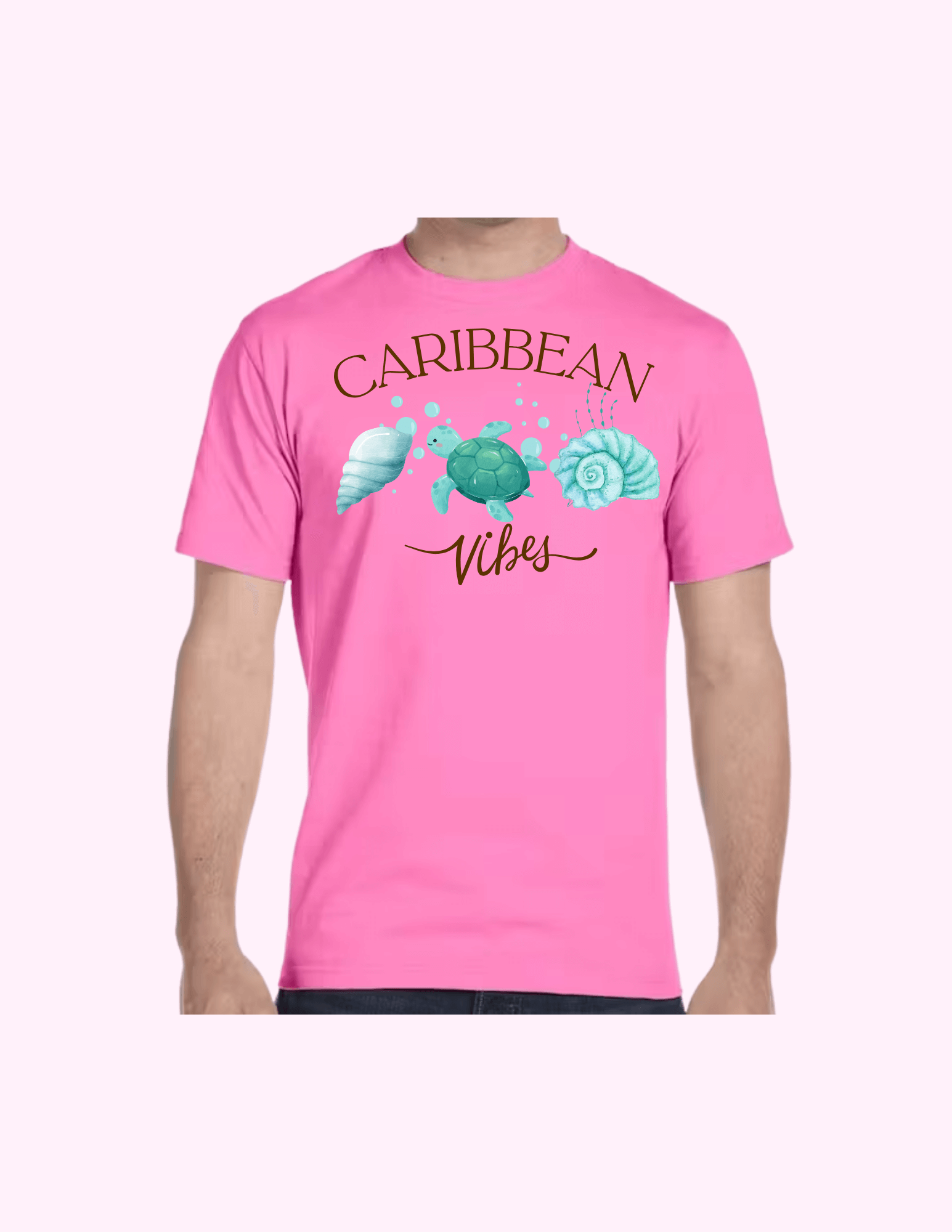 Caribbean Vibes - Adult T-Shirt featuring unique artwork, perfect for personal style and expression.