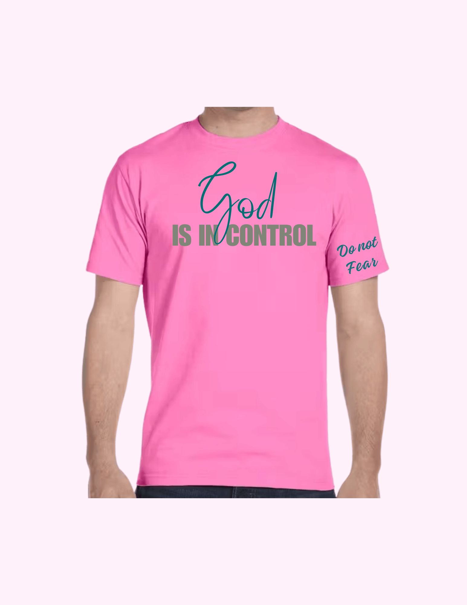 God Is In Control - Adult T-Shirt featuring unique artwork, perfect for personal style and expression.